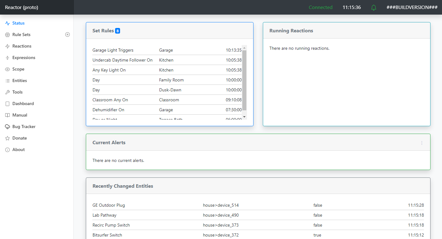 Status Display Example